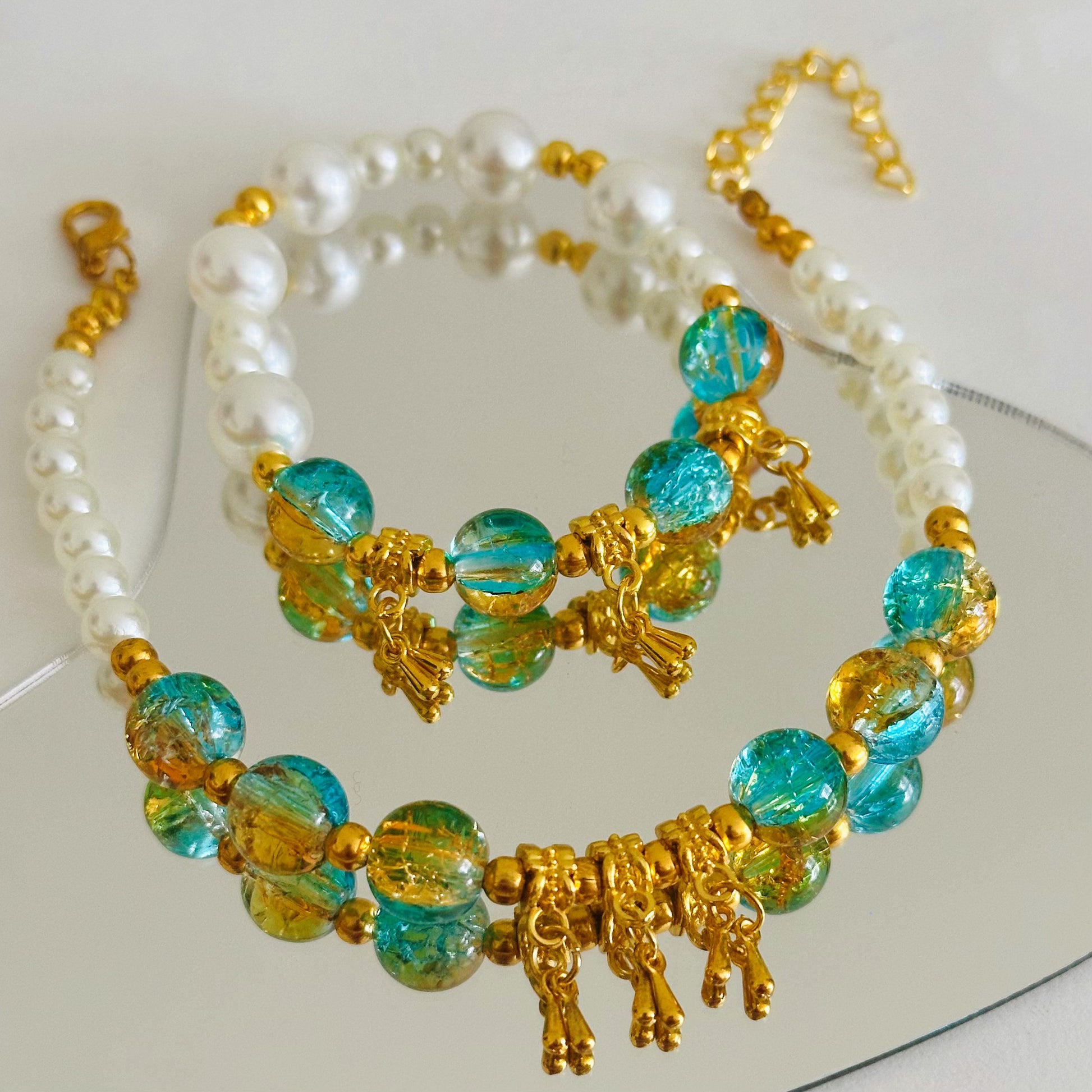 Matching Set Series - Golden Fantasy Necklace