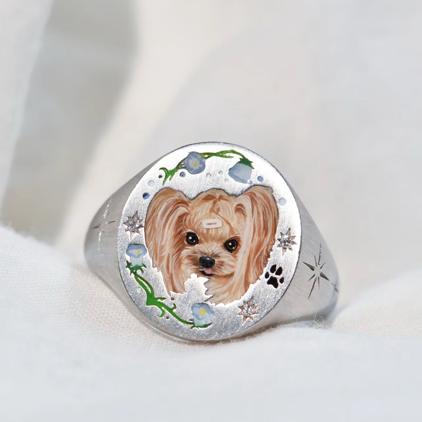 Enamel Series - Customizable Silver Rings