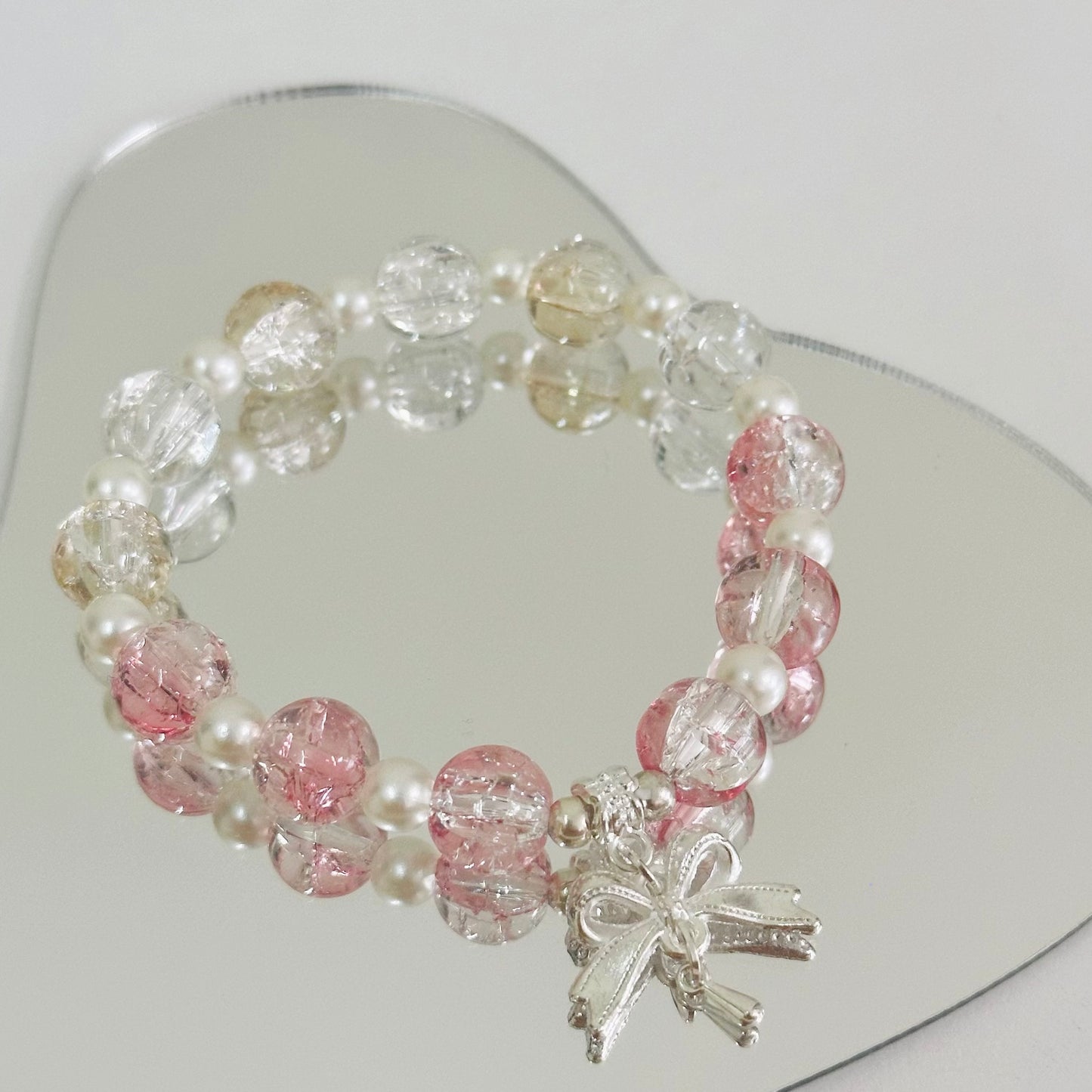 Matching Set Series - Bow Tie Bells Pendant Necklace