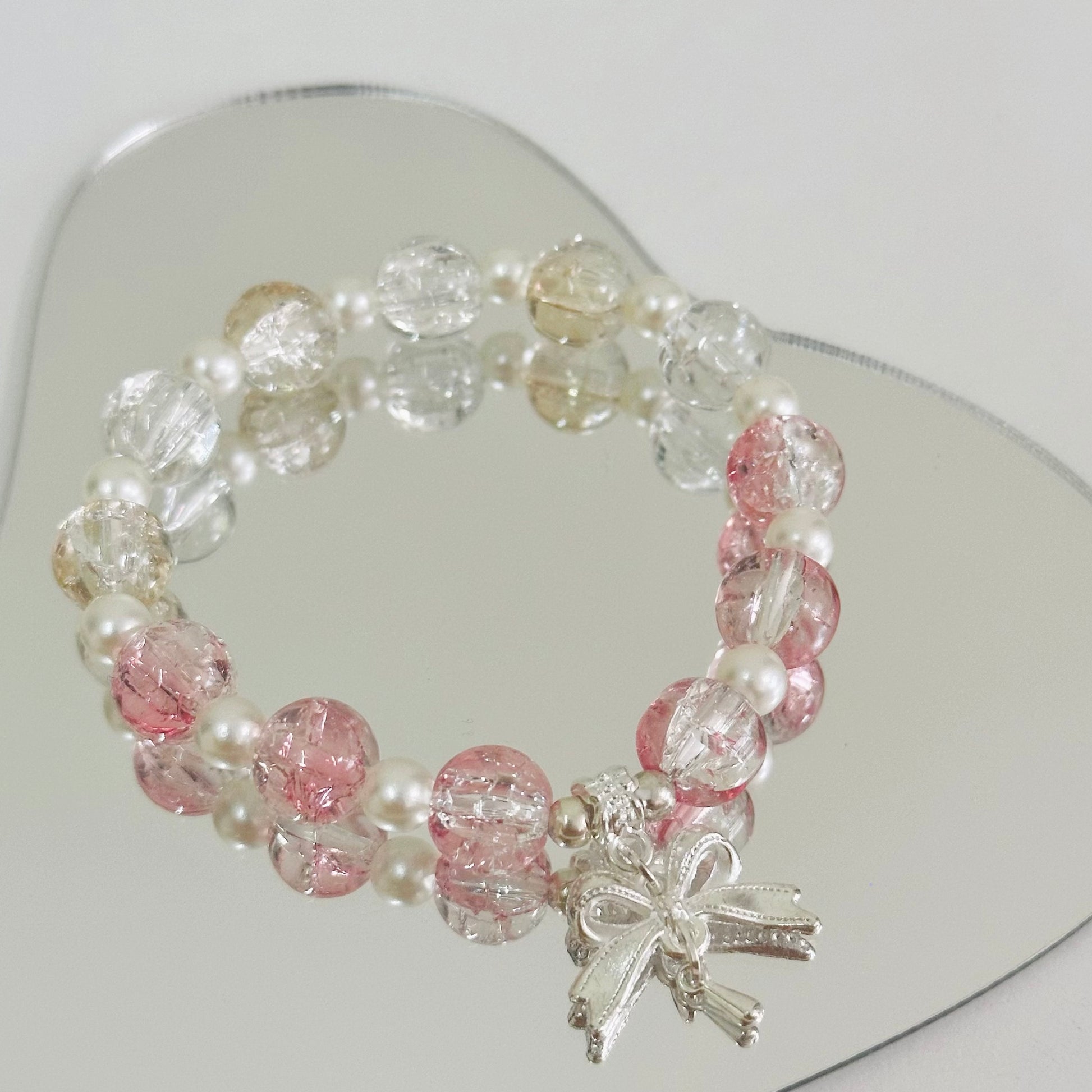 Matching Set Series - Bow Tie Bells Pendant Necklace