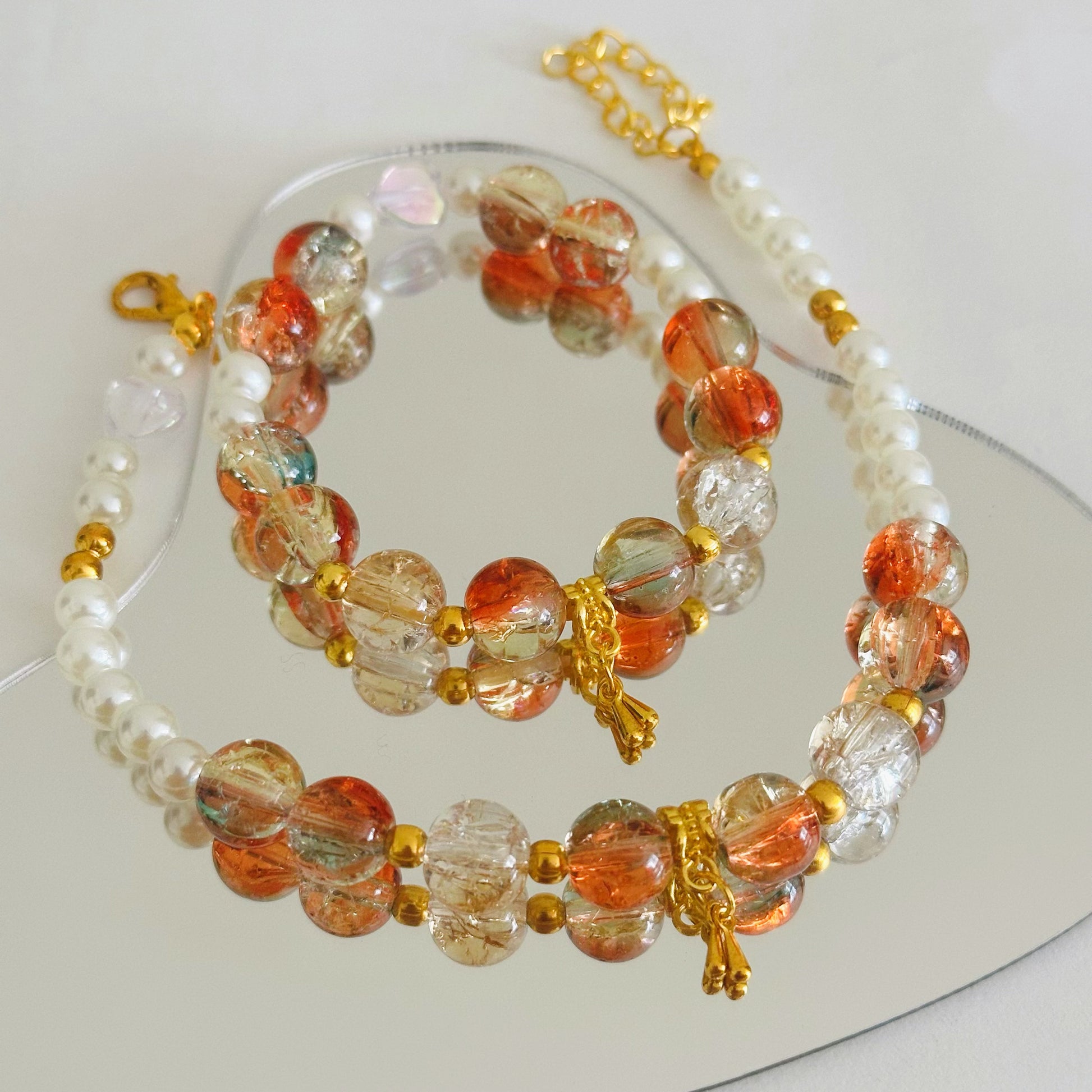 Matching Set Series - Golden Fantasy Necklace