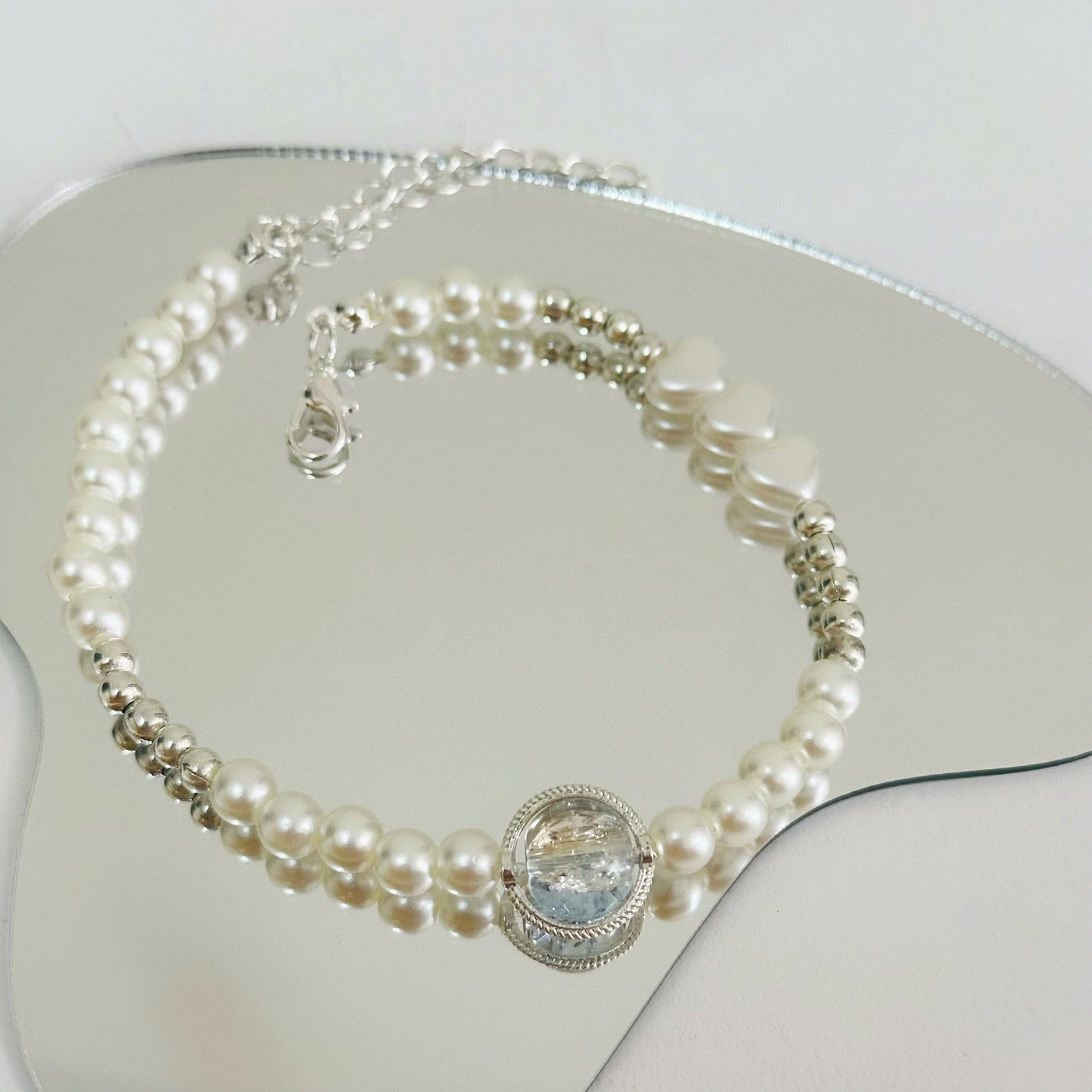 Crystal series - Heart of Saturn Necklace
