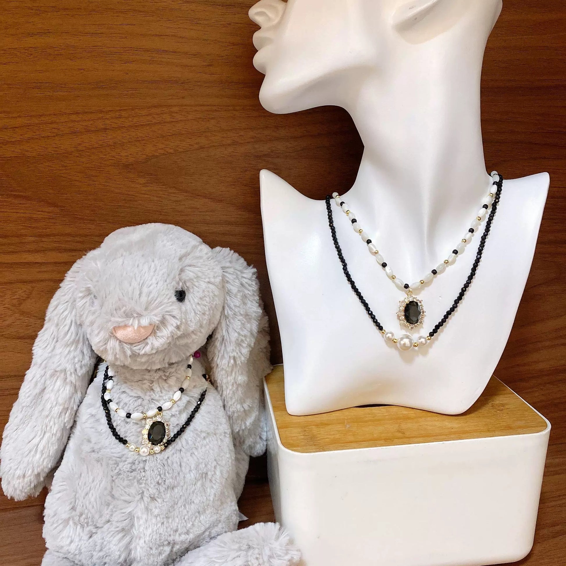 Matching Set Series - Panda Crystal Pendant Necklace
