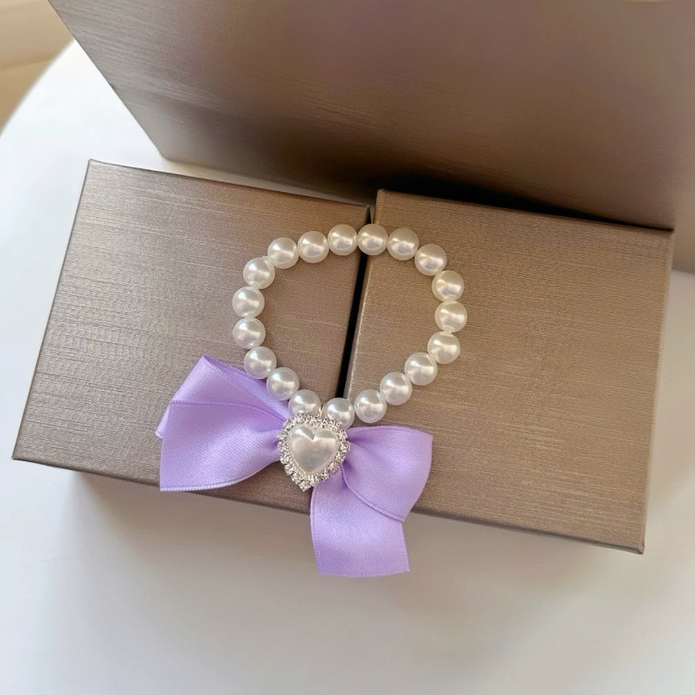 Bow-tie Series - Ribbon Heart Necklace