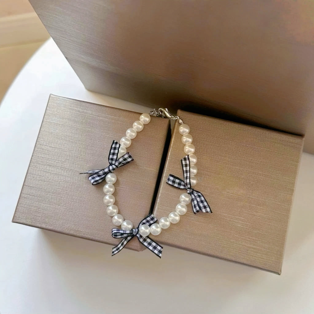 Bow-tie Series - Waffle Necklace