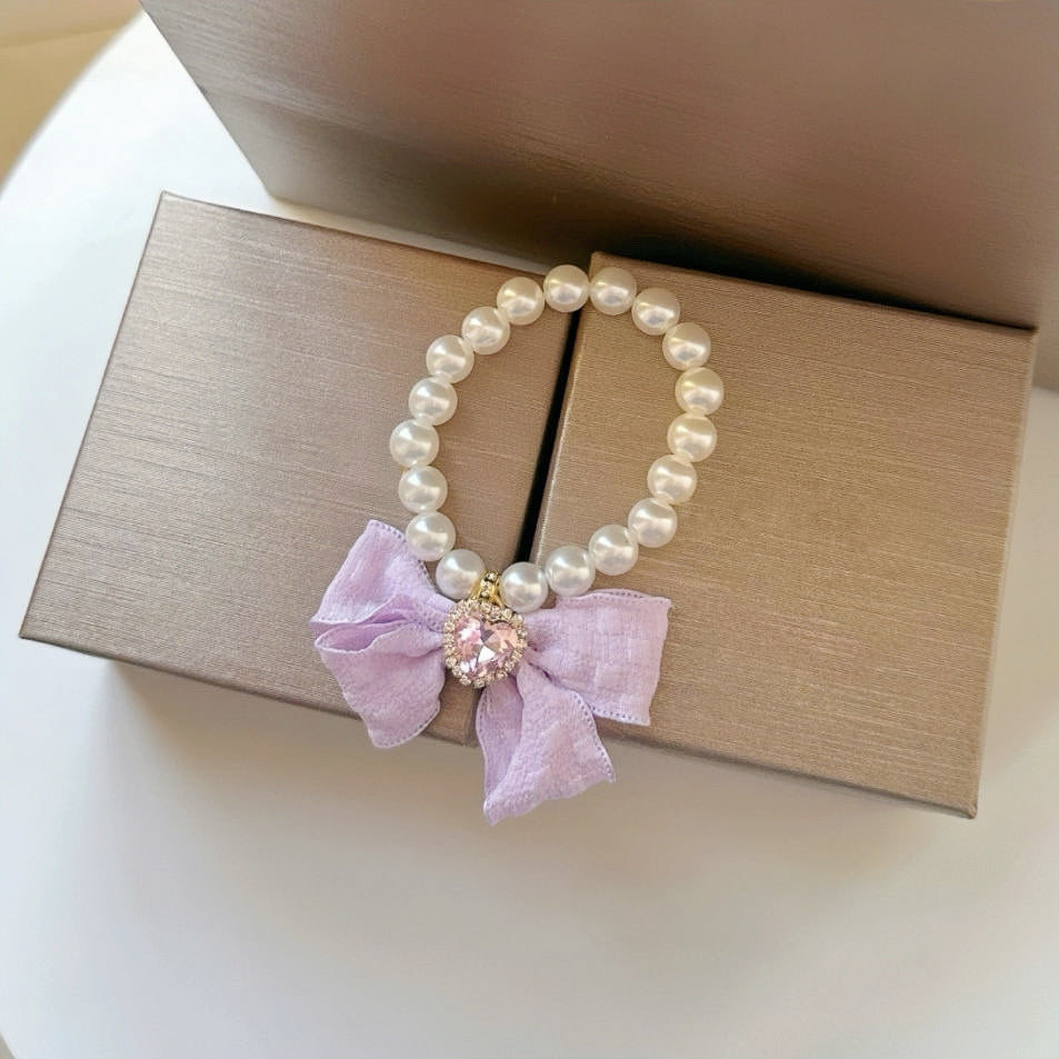 Bow-tie Series - Heart Gemstone Necklace