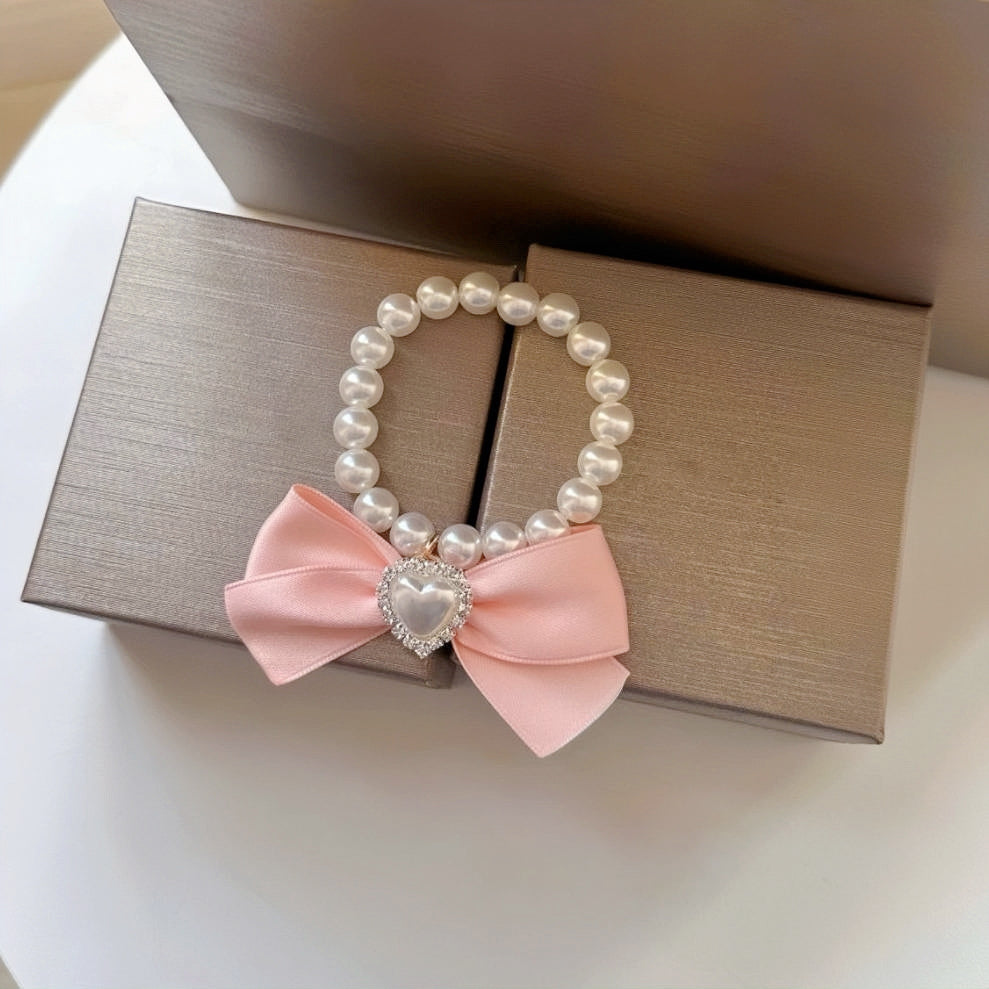 Bow-tie Series - Ribbon Heart Necklace