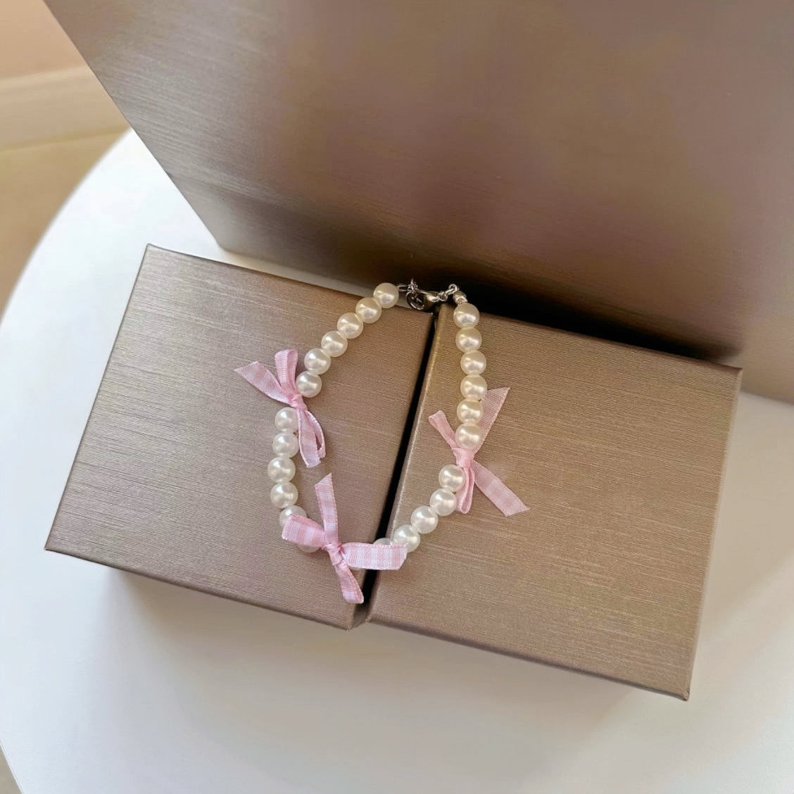 Bow-tie Series - Waffle Necklace