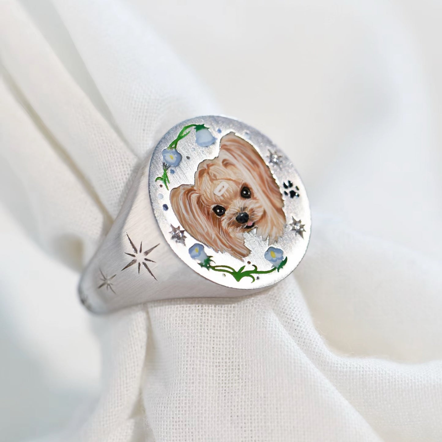 Enamel Series - Customizable Silver Rings