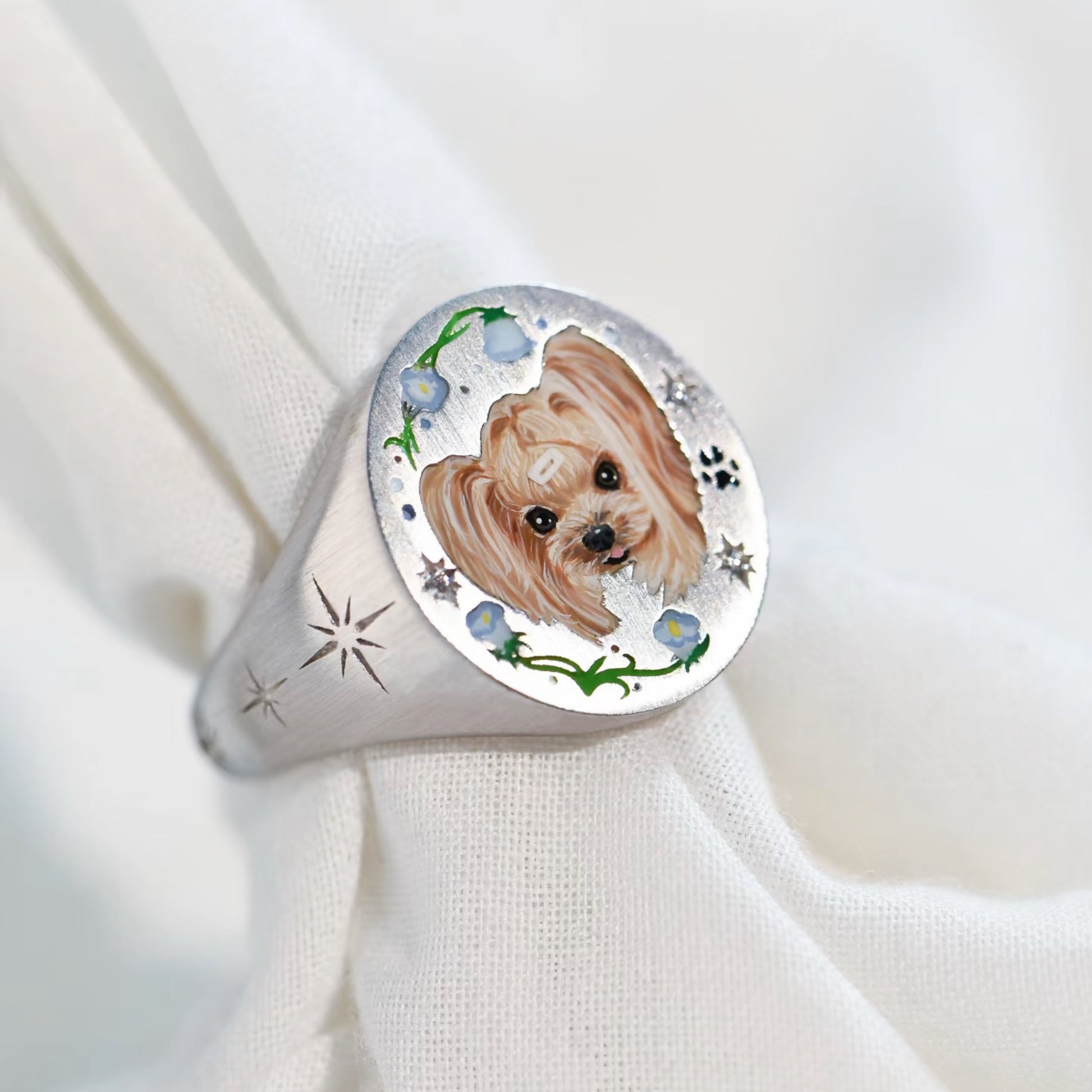 Enamel Series - Customizable Silver Rings