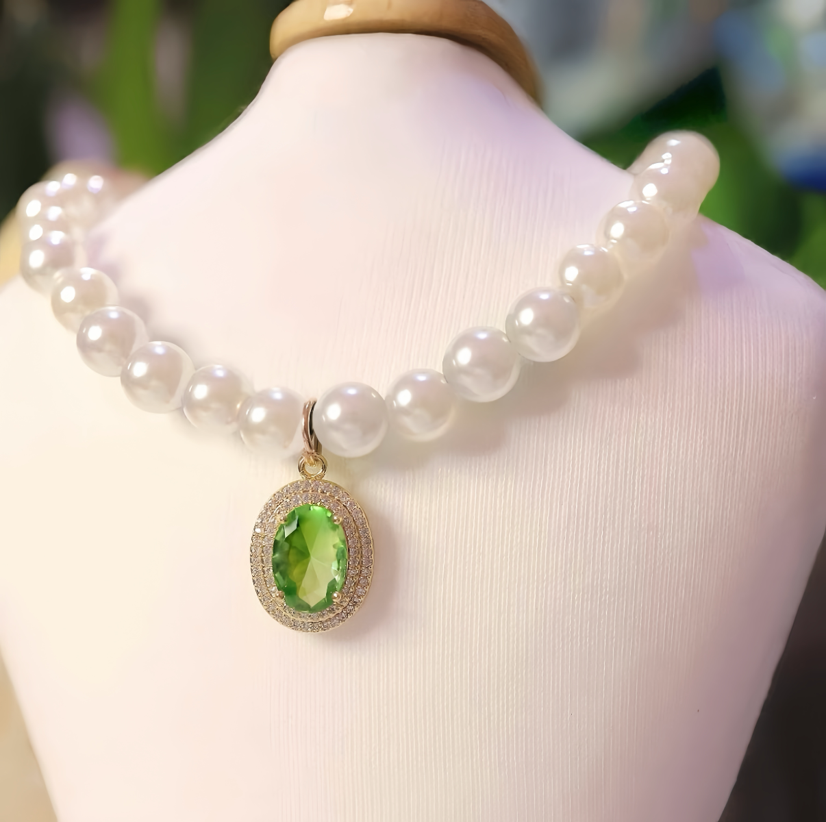 Pearl Series - Gemstone Pendant Necklace